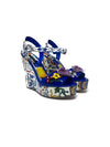 Dolce 
Gabbana W Shoe Size 40 
Bianca
 Patent Floral Embellished Platform Wedge