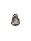 Silver SS 
Oblong
 Turquoise Bezel Ring