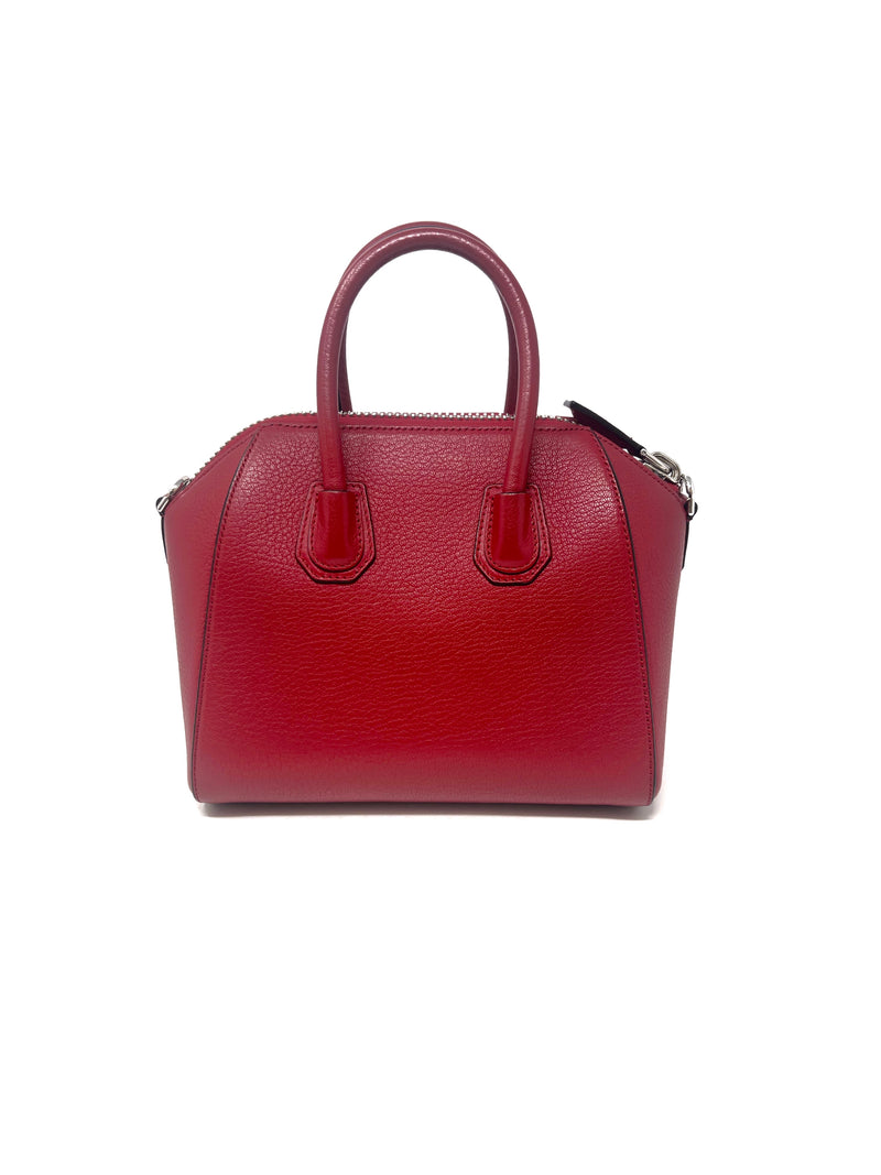 Givenchy Red WDB! 
Antigona
 Mini Grained Leather Bag