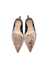 Manolo Blahnik Size 37 
BB 90
 Brocade Jacquard Pointed Pump