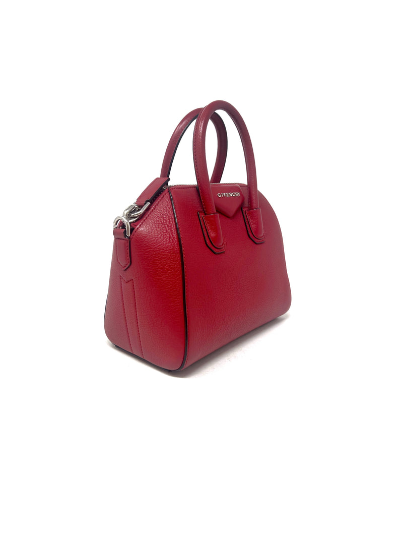 Givenchy Red WDB! 
Antigona
 Mini Grained Leather Bag