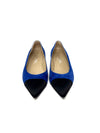 Chanel W Shoe Size 37.5 
17B Suede Satin Pointed Cap Toe Ballet Flat