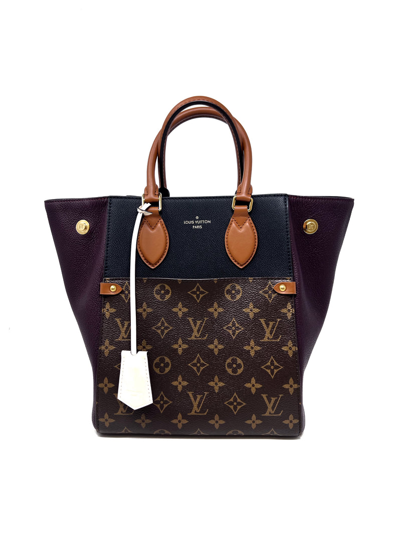 Louis Vuitton 
20 
Fold
 Monogram 
Color Block Leather Tote