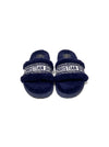 Christian Dior W Shoe Size 38 
Dway
 Shearling Fur Logo Slides