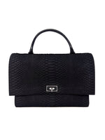 Givenchy Black/Silver 
Shark
 MD Python 
Patent Bag