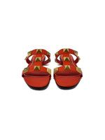 Valentino Size 37 WB! Roman Stud Leather Slide Sandal