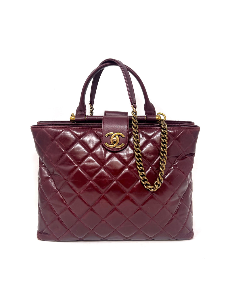 Chanel Burgundy/Gold WDB! 
17 
Gold Bar
 Paris In Rome Tote