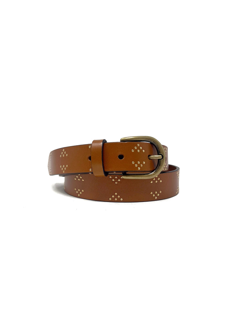 Isabel Marant Cowhide Leather Teeny Studded Waist Belt