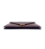 Hermes Wine/Gold Vintage 
Lydie
 Envelope Convertible Shoulder Bag