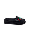 Chanel 37.5 
22 Logo Lambskin Platform Slides