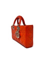 Christian Dior Orange NWB! MD 
Lady D-Joy
 Cannage Lambskin Top Handle Bag W/Strap