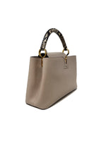 Louis Vuitton Taupe 
24 
Capucines
 MM Taurillon Leather Ayers-Snakeskin Trim