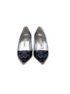 Manolo Blahnik Size 37 
BB 90
 Brocade Jacquard Pointed Pump