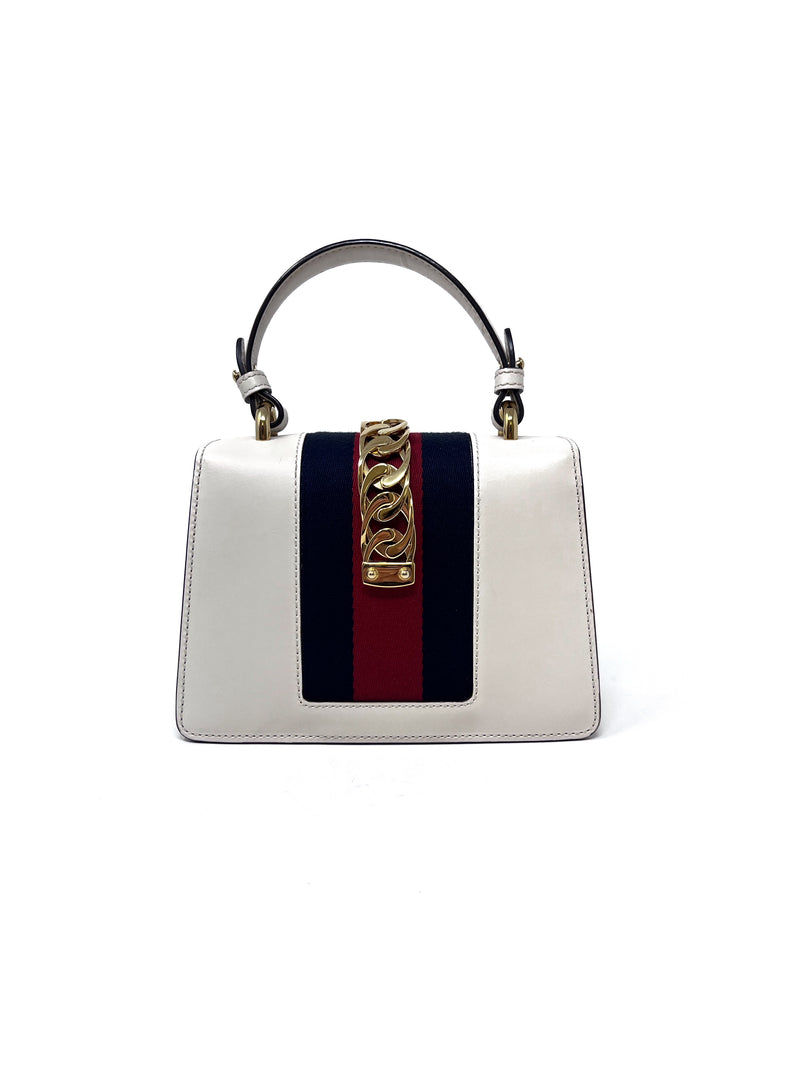 Gucci Mini 
Sylvie
 Top Handle Bag W/2 Straps