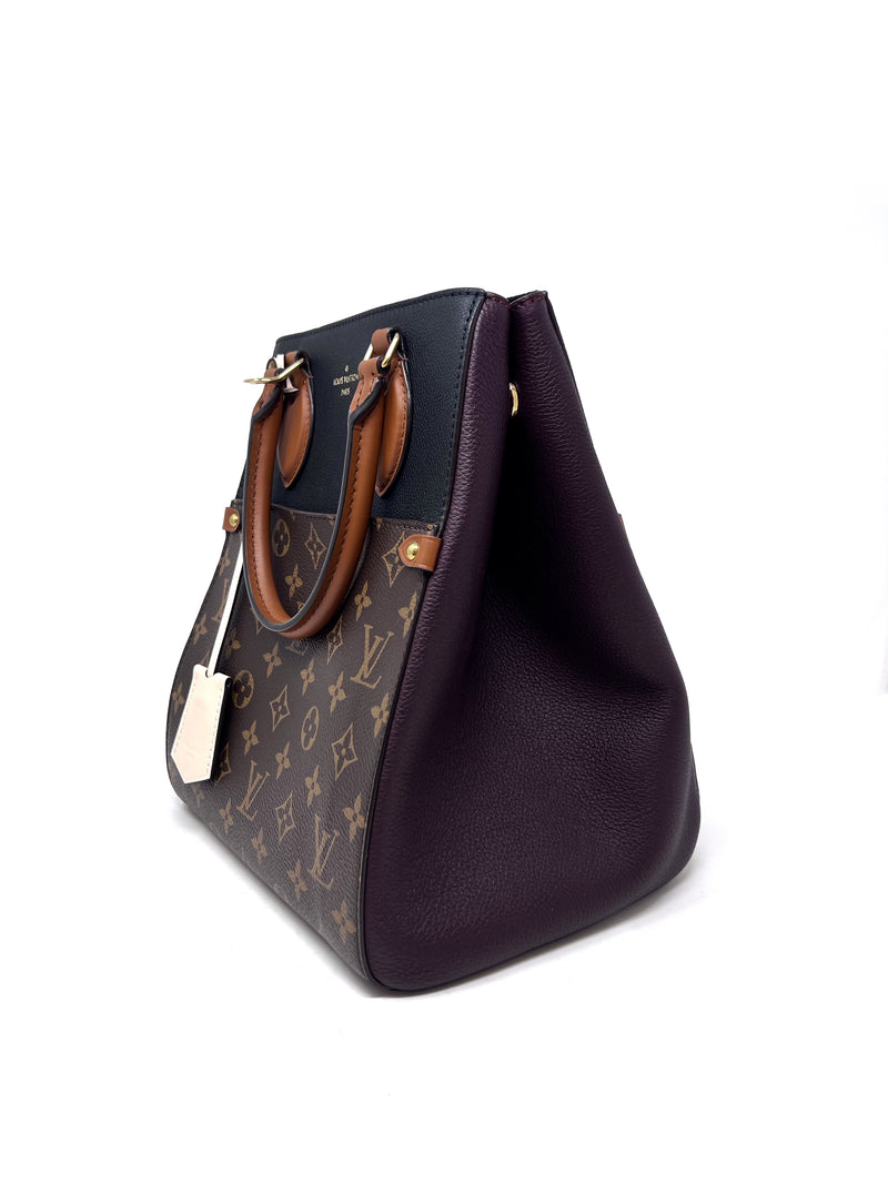 Louis Vuitton 
20 
Fold
 Monogram 
Color Block Leather Tote