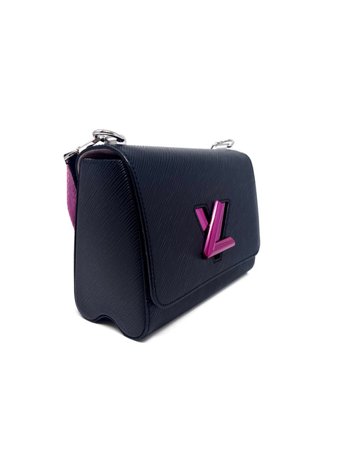 Louis Vuitton Black/Pink WB! 
22 Epi 
Twist
 MM Shoulder Bag Black Rose