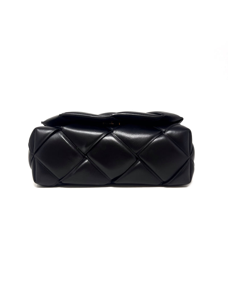 Bottega Veneta SM Leather Intreccio Padded Top-Handle Bag