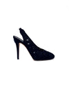 Chanel W Shoe Size 37.5 
19 CC Mesh 
Grosgrain Cap Toe Slingbacks