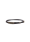 Armenta 18K Med White Sapphire 
Diamond Textured Oxidized SS Bangle