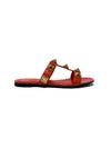 Valentino Size 37 WB! Roman Stud Leather Slide Sandal