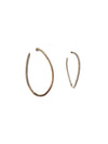 Memoire Gold 18K Twist Diamond Hoop Earrings