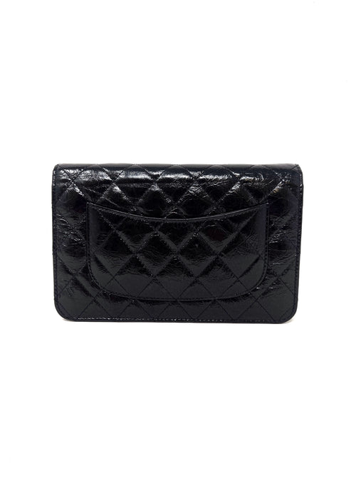 Chanel 
So Black
 2.55 Reissue Glazed Aged CalfSkin WOC