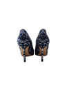 Manolo Blahnik Size 37 
BB 90
 Brocade Jacquard Pointed Pump