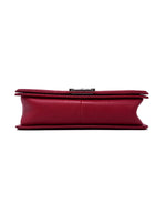 Chanel Red 
13-
14 LG Calfskin 
Stitch Boy Bag
