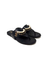 Chanel Size 36 Pearl 
Chain Embellished Thong Sandal