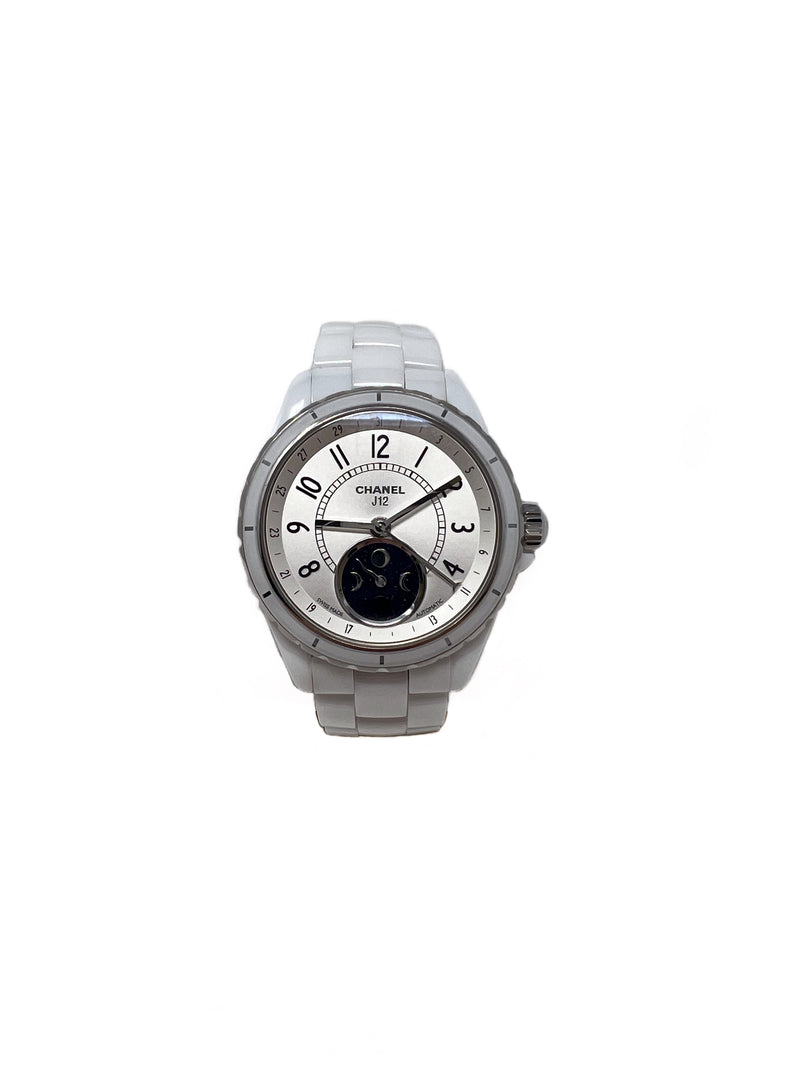 Chanel White WB! 
J12
 Automatic Moonphase Ceramic Watch