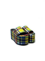 Simon Miller Rainbow Plaid Platform Mule