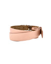 Ferragamo Size 75 Blush 
Gancini
 Crystal Logo Calfskin Belt