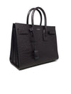 Saint Laurent Brown 
Sac De Jour
 SM Embossed Croc Tote W/Strap