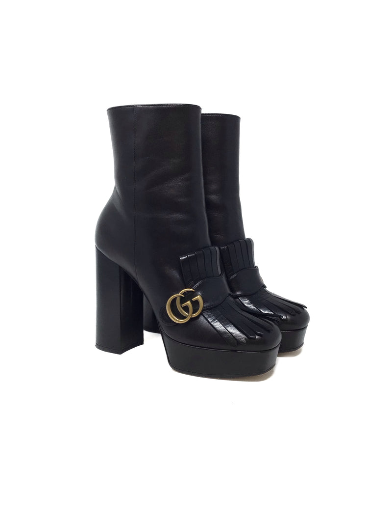 Gucci W Shoe Size 39.5 WB! 
Malaga Kid
 GG Marmont Platform Bootie