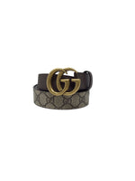 Gucci Size 100 Marmont Buckle GG Supreme 
Leather Belt