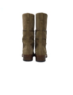 Hermes W Shoe Size 37 Suede Mid-Calf Boot