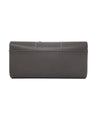 Perrin Taupe 
La Parisienne
 Leather Buckle Clutch