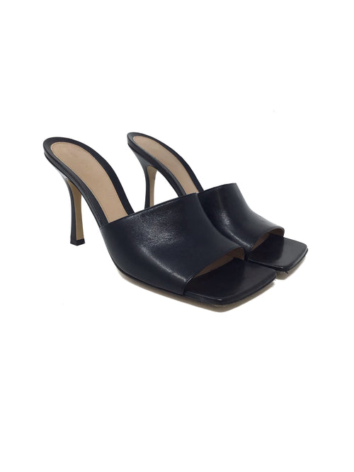 Bottega Veneta 
Stretch
 Leather Square Toe Mule