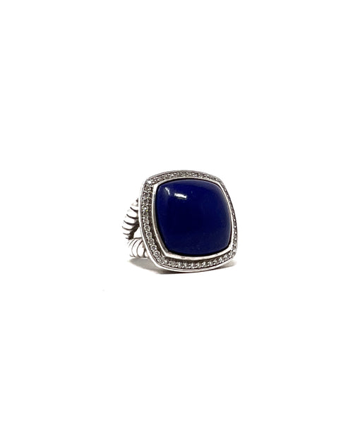 David Yurman 
Albion
 Lapis 
Diamond SS Cocktail Ring