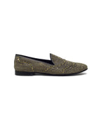 Gucci 39.5 Swavorsky Crystal Embellished Satin Loafers