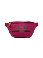 Gucci Hot Pink WDB! SM Logo Printed Leather Belt Bag