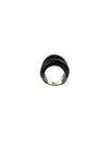 Arthur Marder Black Rhodium Overlap Black Spinel SS Ring