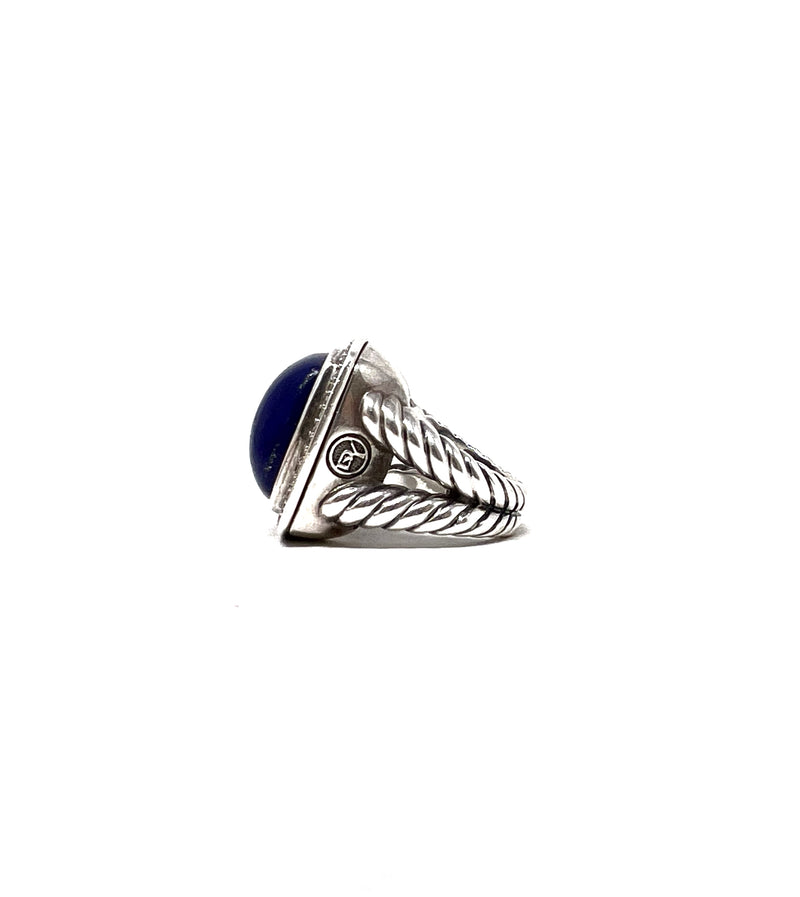 David Yurman 
Albion
 Lapis 
Diamond SS Cocktail Ring