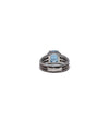 David Yurman WB! SS 
Petite Wheaton
 3.60ct Hampton Blue Topaz 
Diamond Ring