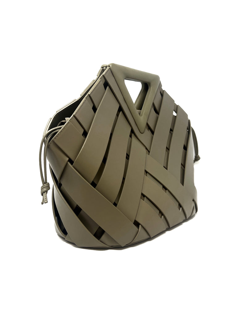 Bottega Veneta Basil 
Point
 Leather Woven Basket Tote