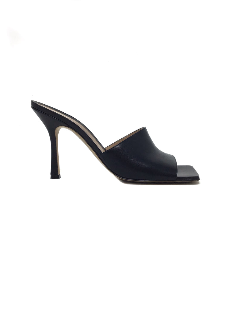 Bottega Veneta 
Stretch
 Leather Square Toe Mule