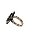 The Woods Vintage Rose Gold Diamond Ring Oblong shape