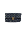 Louis Vuitton Blue 
07 Monogram Denim Pochette Plat Clutch