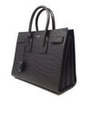 Saint Laurent Brown 
Sac De Jour
 SM Embossed Croc Tote W/Strap