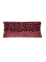 Christian Dior Red/Black MD 
Book Tote
 Leopard Embroidered Bag